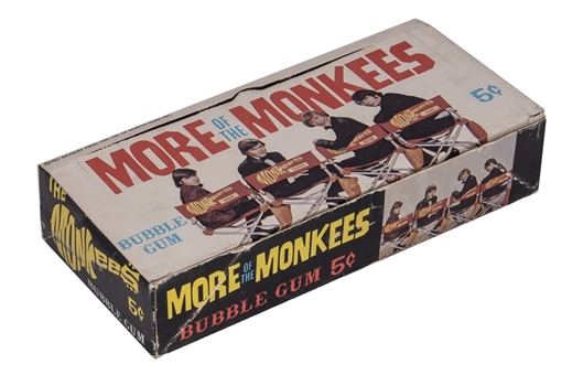 1967 Donruss "More of the Monkees" Five-Cent Display Box – Containing 21 Unopened Packs